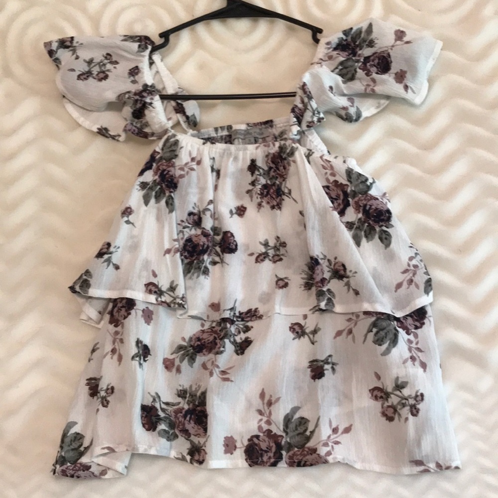 💓 floral layered top